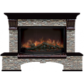 Каминокомплект Glenrich Бостон Грот цветной 86 (венге)+Rondo S86