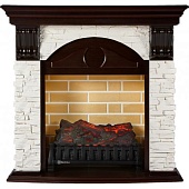 Каминокомплект Electrolux Torre C сланец белый (темный дуб)+Caminetto EFP/P-20LS