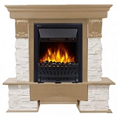 Каминокомплект Electrolux Pietra Classic сланец белый (беленый дуб)+EFP/P-1020LS