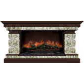 Каминокомплект Glenrich Брайтон Карелия 86 (дуб)+Rondo S86