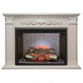Каминокомплект Real Flame Milton (белый дуб)+Leeds 33 SD