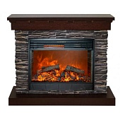 Каминокомплект Меркурий Oldrock-J (темный дуб)+Florana 28 IF