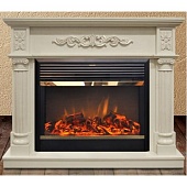 Каминокомплект Real Flame Silvia 26 (белый дуб)+Moonblaze BR S