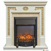 Каминокомплект Alex Bauman Onegin (белый шоколад)+Fobos Black (Онегин)