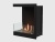 Встроенный биокамин Lux Fire Угловой 555 М (левый угол) Lux fire