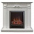 Каминокомплект Real Flame Stefania WT (белый дуб)+Eugene (Стефания)