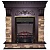 Каминокомплект InterFlame Brighton (темный дуб)+Fobos Brass