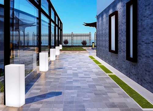 Светильник Колонна 30х30 питание от АКБ, RGB