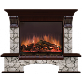 Каминокомплект Glenrich Бостон Карелия (дуб)+Arte 28