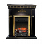 Каминокомплект InterFlame Мери (венге)+Fobos Brass