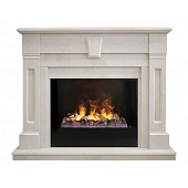 Каминокомплект Real Flame Kellie 26 WT (белый дуб)+3D Cassette 630