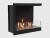 Встроенный биокамин Lux Fire Угловой 755 М (правый угол) Lux fire