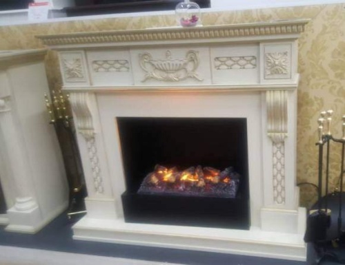 Каминокомплект Real Flame Corsica (белый дуб)+3D Cassette 630 в Стерлитамаке