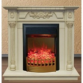 Каминокомплект Real Flame Dacota (белый дуб)+Rimini