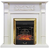 Каминокомплект Royal Flame Venice (белый)+Majestic FX Brass