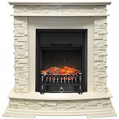 Каминокомплект Royal Flame Luzern сланец белый (слоновая кость)+Fobos FX Black (Люцерн)