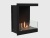 Встроенный биокамин Lux Fire Угловой 555 М (правый угол) Lux fire