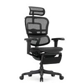 Ортопедическое кресло Falto Ergohuman 2 Ultra Footrest Черное