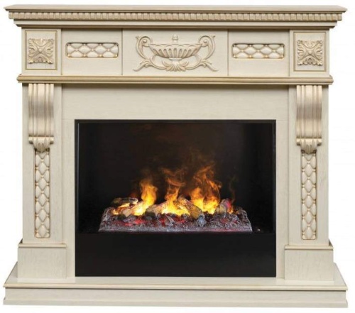 Каминокомплект Real Flame Corsica (белый дуб)+3D Cassette 630 в Стерлитамаке