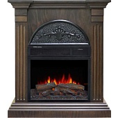 Каминокомплект Alex Bauman Santi (грецкий орех)+Crystal 18 (Санти)