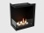 Встроенный биокамин Lux Fire Угловой 555 М (левый угол) Lux fire