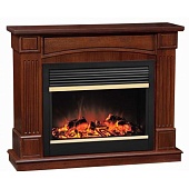 Каминокомплект Alex Bauman Marseilles (грецкий орех)+Jupiter FX Brass (Марсель)