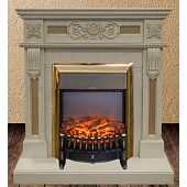 Каминокомплект Real Flame Corsica (белый дуб)+Fobos Br S