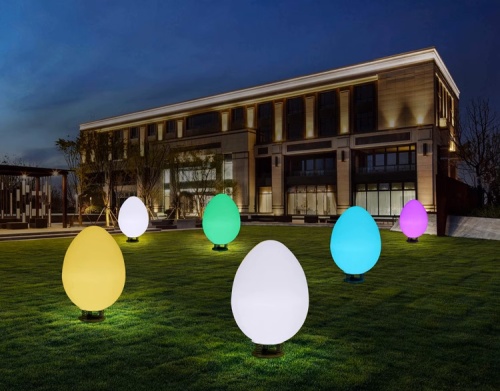 Светильник Яйцо 87х140 питание от АКБ, RGB