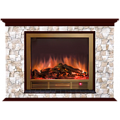 Каминокомплект Glenrich Пафос Арбат Sharm 39 (красное дерево)+Sharm 39 BR