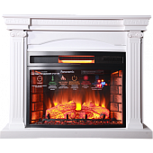 Каминокомплект InterFlame Афина (белый)+Panoramic 33 Led FX QZ