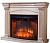 Каминокомплект InterFlame Афина (белый с патиной)+Panoramic 25