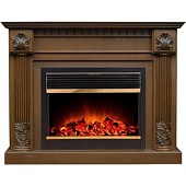 Каминокомплект Alex Bauman Athena (канадский дуб)+Jupiter FX Brass (Афина)